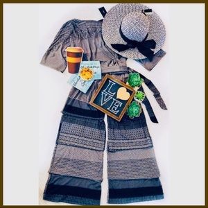 Robert Louis Taupe and Black Jumpsuit